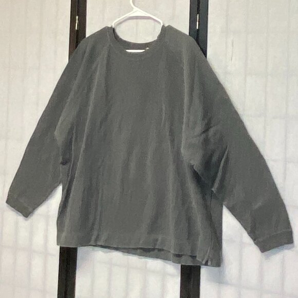 Preswick & Moore Sport Raglan Sleeve Rib Knit Crew Neck Tee Gray XL Athletic Top - Picture 4 of 12